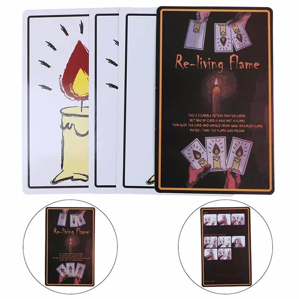 1 ชุดบรรเทาเทียนการ์ดเมจิก Magic Tricks Magic Props Amazing ใหม่ Magic ของเล่นของเล่นตลก