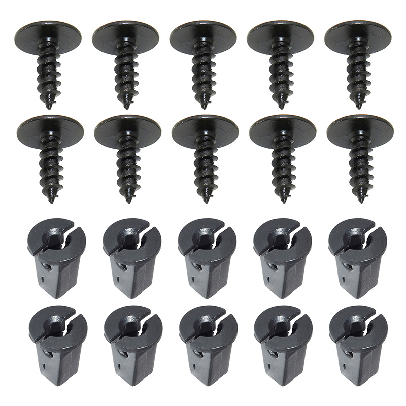 10/20 Uds cubierta del motor bandeja inferior protector contra salpicaduras arco de rueda tornillo Torx retenedor Clips perno Universal para VW Audi Seat
