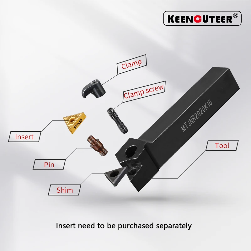 MTJNR1616 MTJNR2020 MTJNR2525 MTJNR3232 Lathe Bar CNC Cutting Tool MTJNR/L External Turning Tool Holder