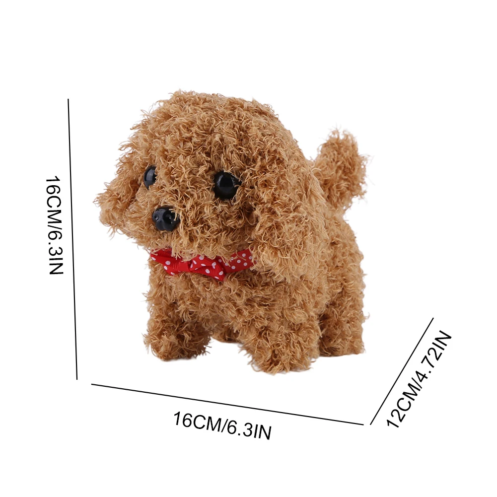 Electronic Robot Plush Dog With Realistic Movement Simulation Robot Dogs Barking Tail Wagging Pets Dog Toy Kids Educational Gift