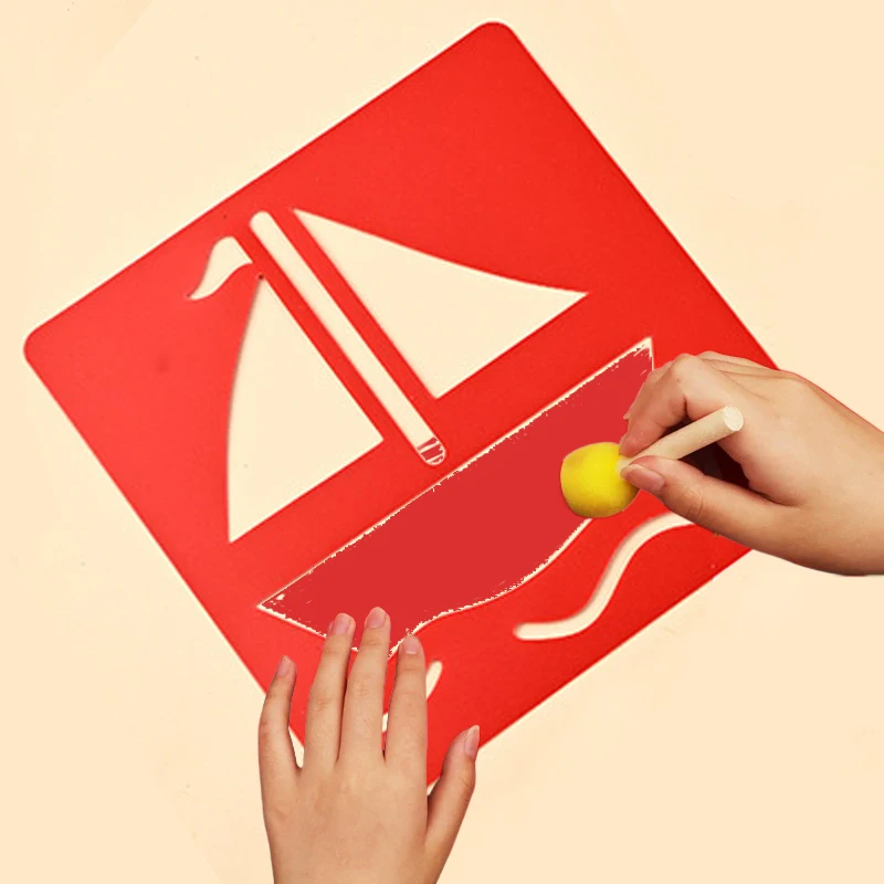 그림 스폰지 인감 브러시 키트 안료 인쇄 문화 교육 DIY 미술 용품 ​​초보자에게 적합한 드로잉 소품 TMZ