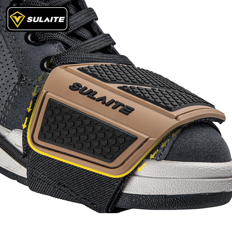 SULAITE Copriscarpe per cambio moto, resistente e leggero, regolabile per accessori per moto da equitazione