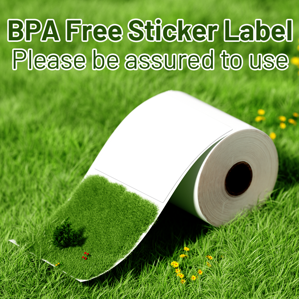 Phomemo 70x80mm Thermal Sticker Labels 2.75''x3.14'' for M221/M220/M200 for Barcode/Address/Mailing/Logo/Business/Home Tag