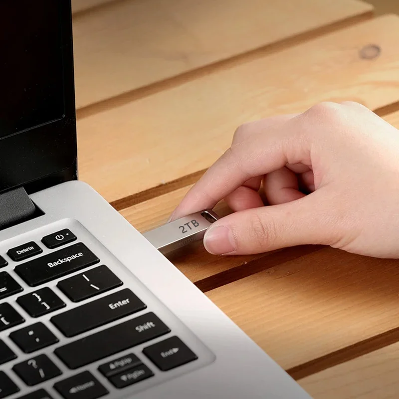 Новый USB 3.2 2 ТБ флэш-накопитель Высокоскоростной металлический U-диск TypeC Memory Stick Водонепроницаемый SSD-накопитель ПК Телефон Передача данных Портативный