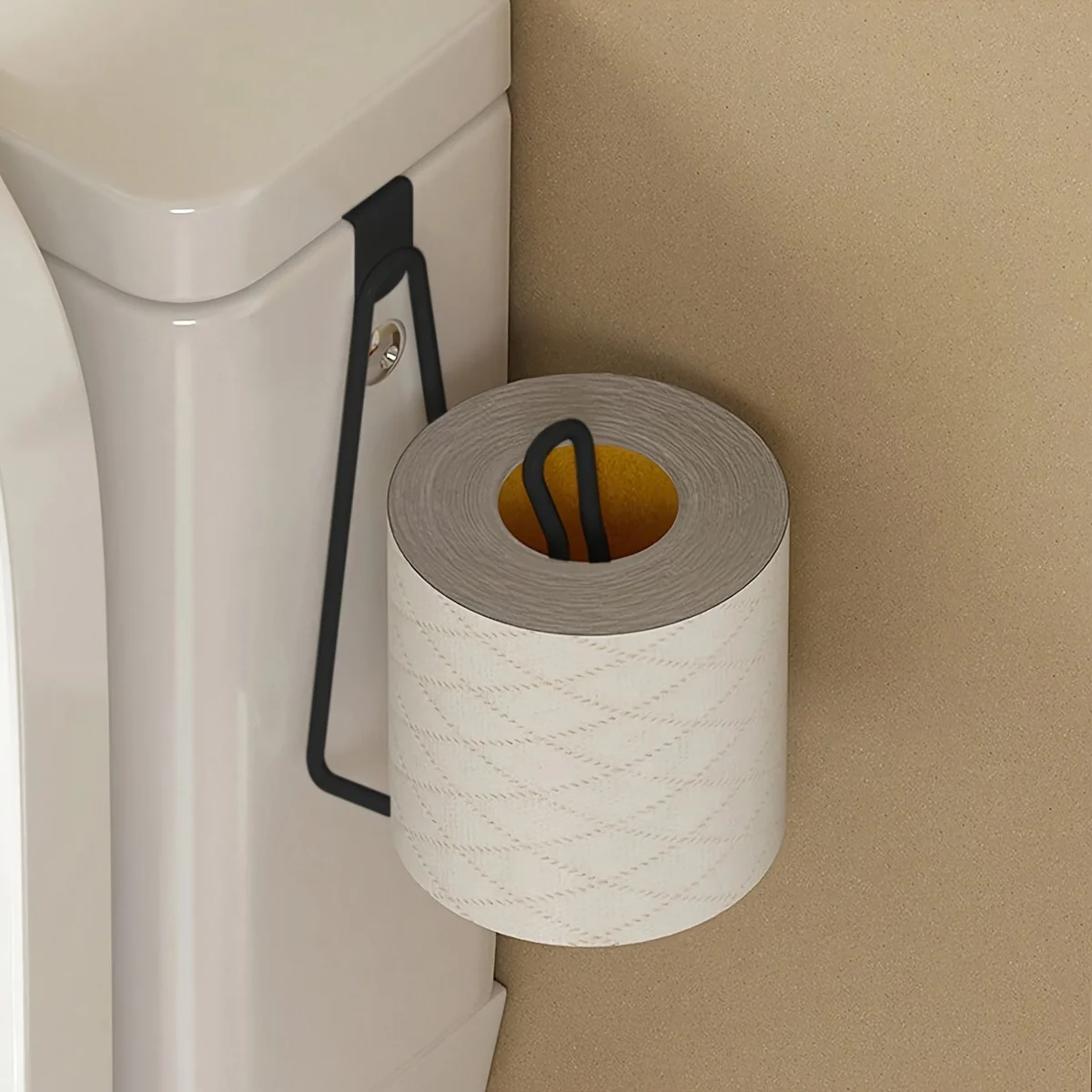 Suporte de papel higiênico de parede de aço inoxidável-sem design de economia de espaço de broca, acessórios de banheiro e armazenamento ao ar livre