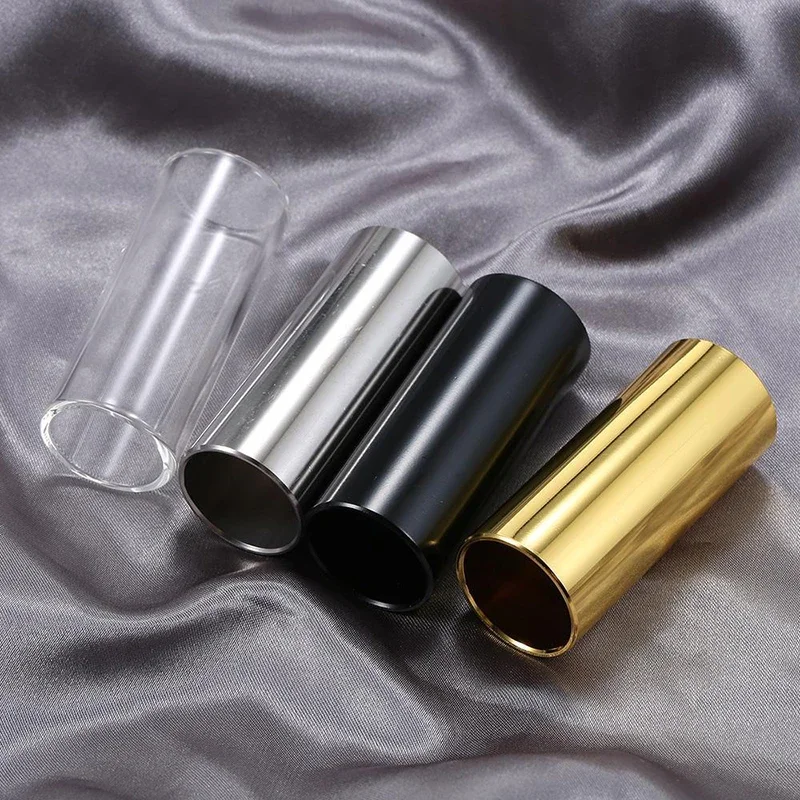 60 มม.สไลด์กีตาร์สแตนเลสโลหะ Finger Knuckles String สไลด์โทนสําหรับกีตาร์ Ukulele String Instruments