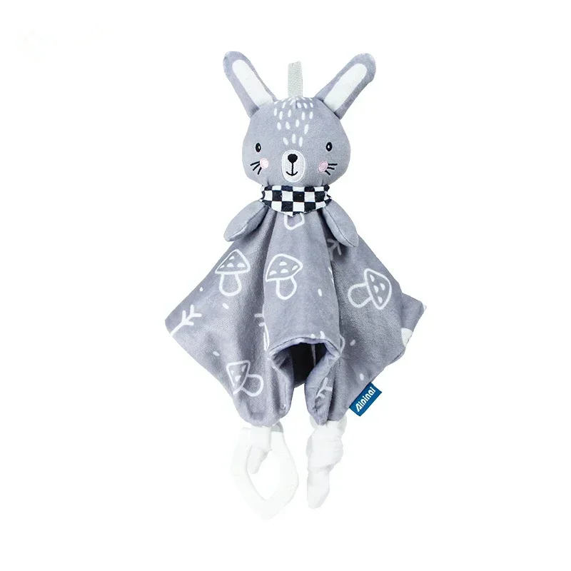 Coperta per bambini Piumino Giocattoli Peluche Coniglietto Elefante Asciugamano per dormire Sonagli per bambini Animali di peluche Placare i giocattoli per bambini 0 12 mesi
