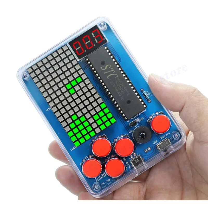 Kit di produzione per console di gioco Fai da te 51 Kit di gioco per bambini a chip singolo Gioco classico Set di giochi per macchine elettroniche per saldatura