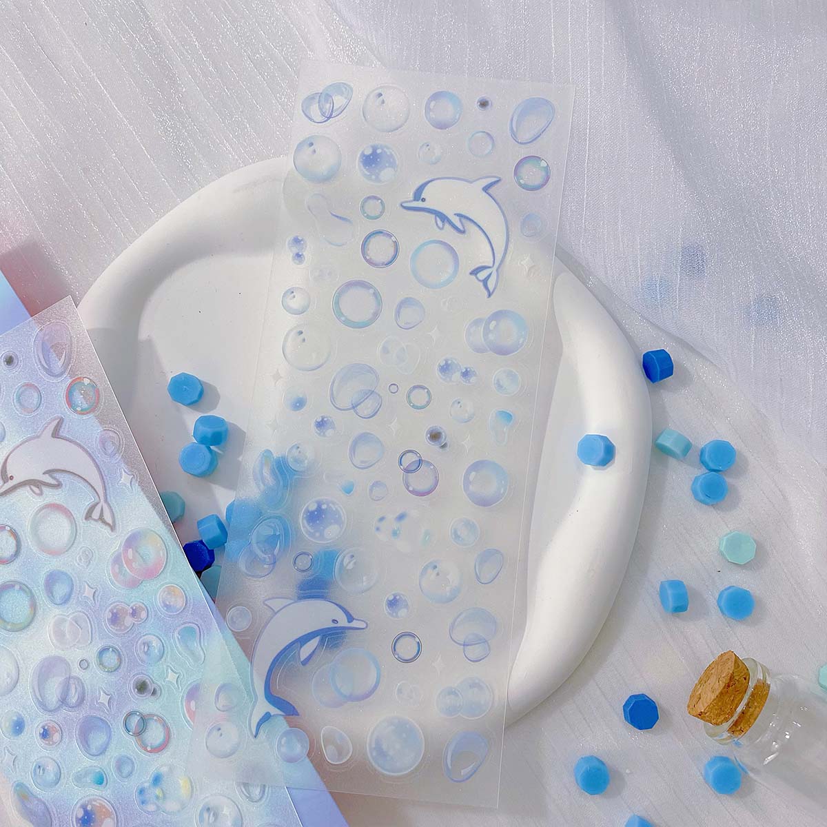 Sterren Decal Stickers Scrapbooking Briefpapier Harten Stickers PET Bubble Deco Sticker DIY Journal Planner