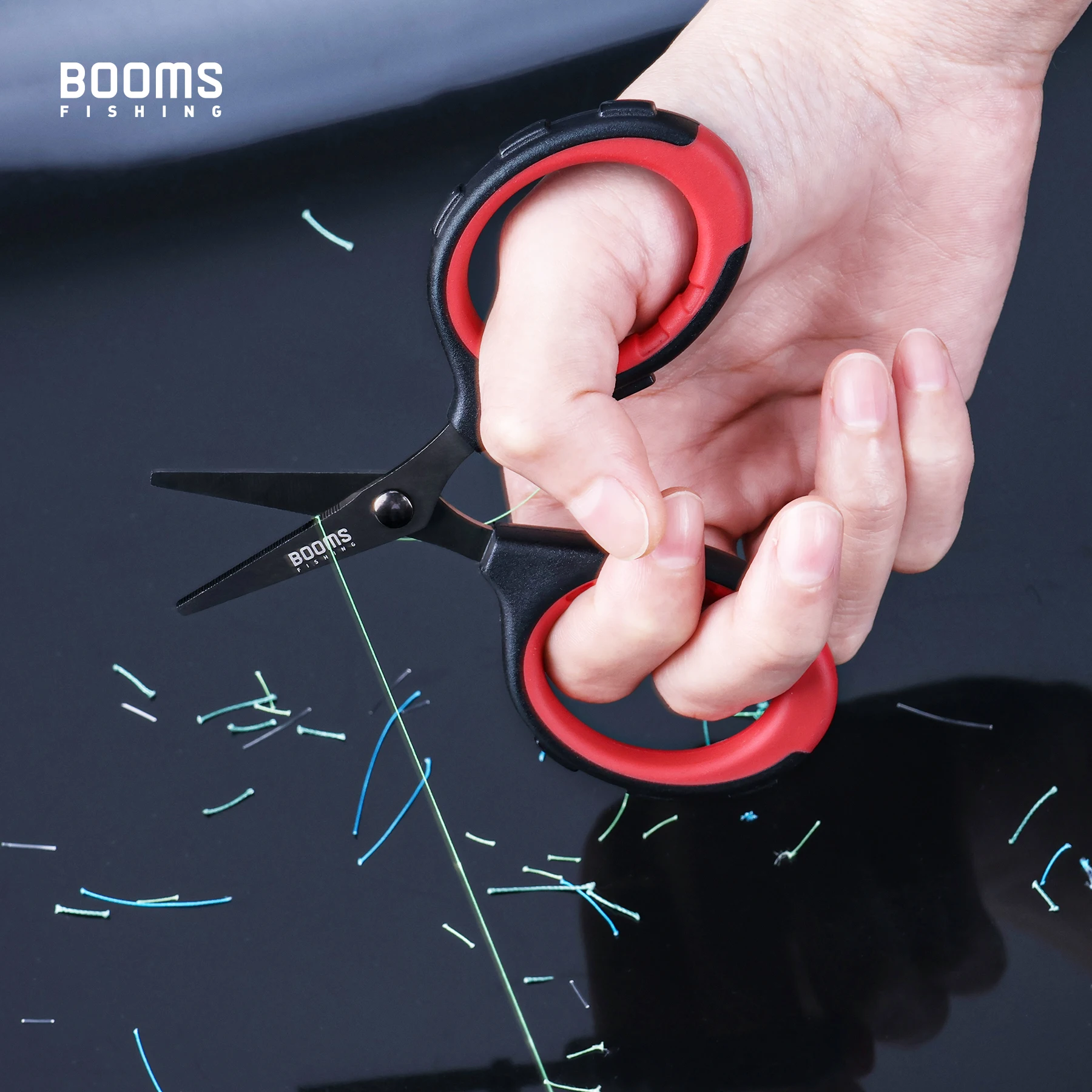 Booms Fishing S05 Braid Wire forbici acciaio inossidabile rivestimento in titanio antiruggine manico antiscivolo Sharp Fish Line Cutter Tools