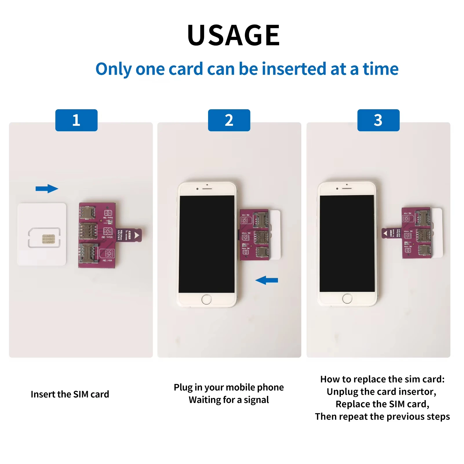 TPC для iPhone, адаптер для внешнего слота для SIM-карты 4 в 1, держатель для быстрого замены карт, держатель для iPhone SIM-карты, бесплатный перевантажувач Nano