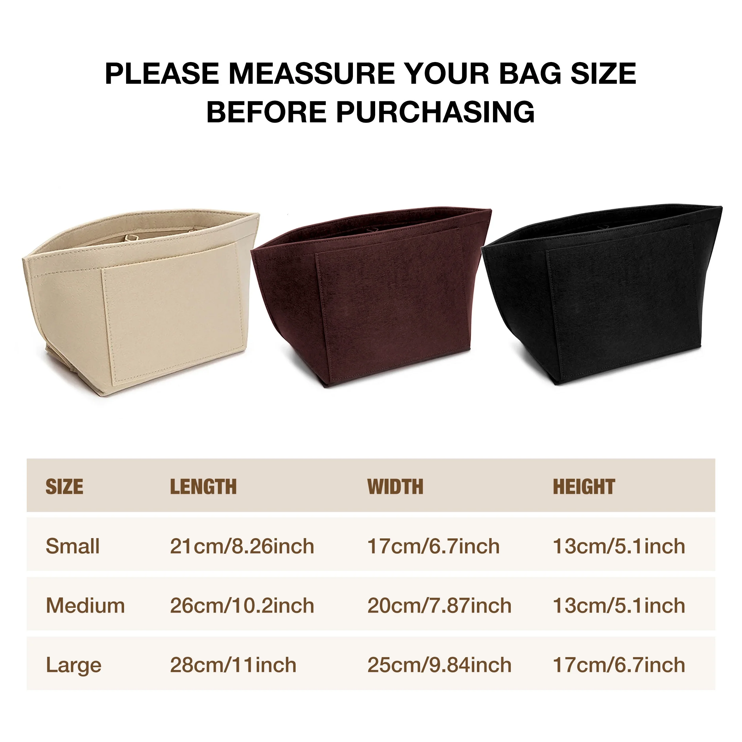 펠트 삽입 가방은 Longchamp 핸드백 라이너 가방에 적합 펠트 천 메이크업 가방 지원 여행 휴대용 삽입 지갑 주최자