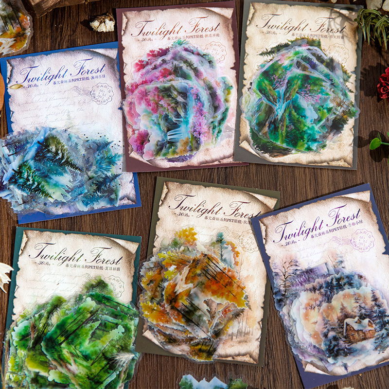 30 шт./1 партия, декоративные наклейки для скрапбукинга