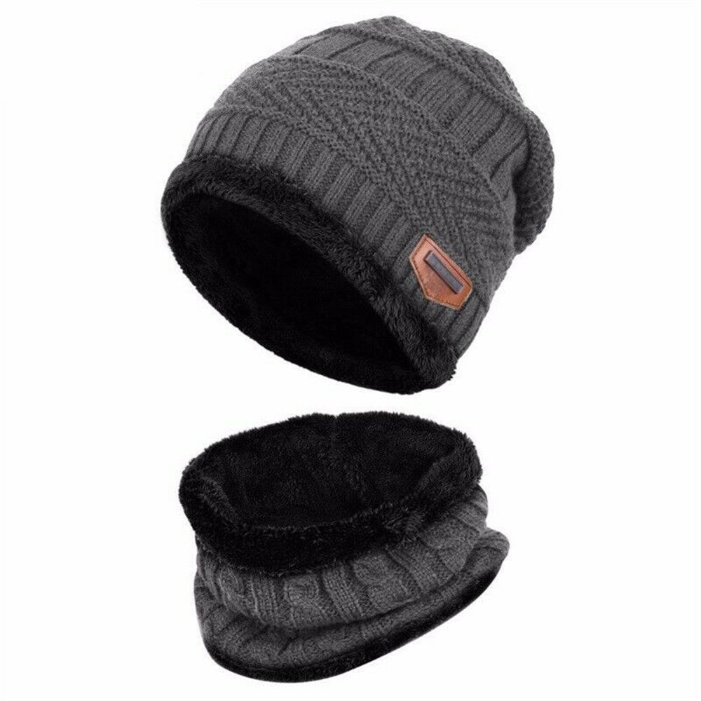 Gorro de lana suave para niños, bufanda, gorro tejido, pasamontañas, bufanda para el cuello