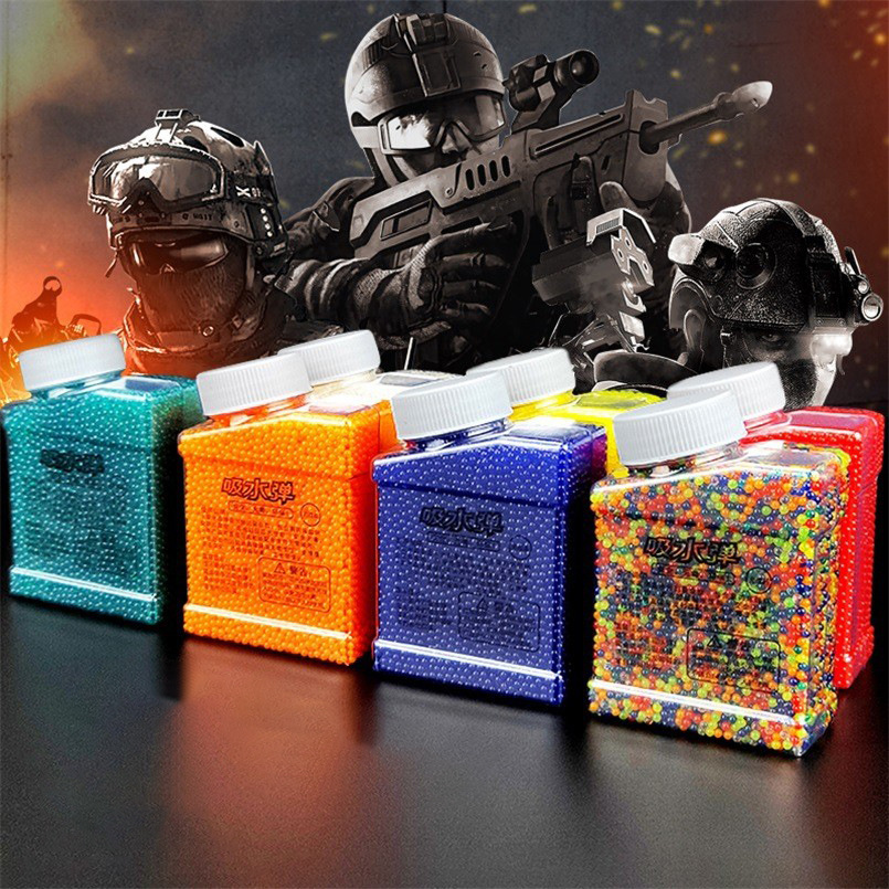 7-8 มม.เจลลูกปลูกลูกปัดน้ํา Hard Paintballs คริสตัลดินโคลน Hydrogel สําหรับเจลบอลปืนของเล่นพืชบ้านตกแต่ง