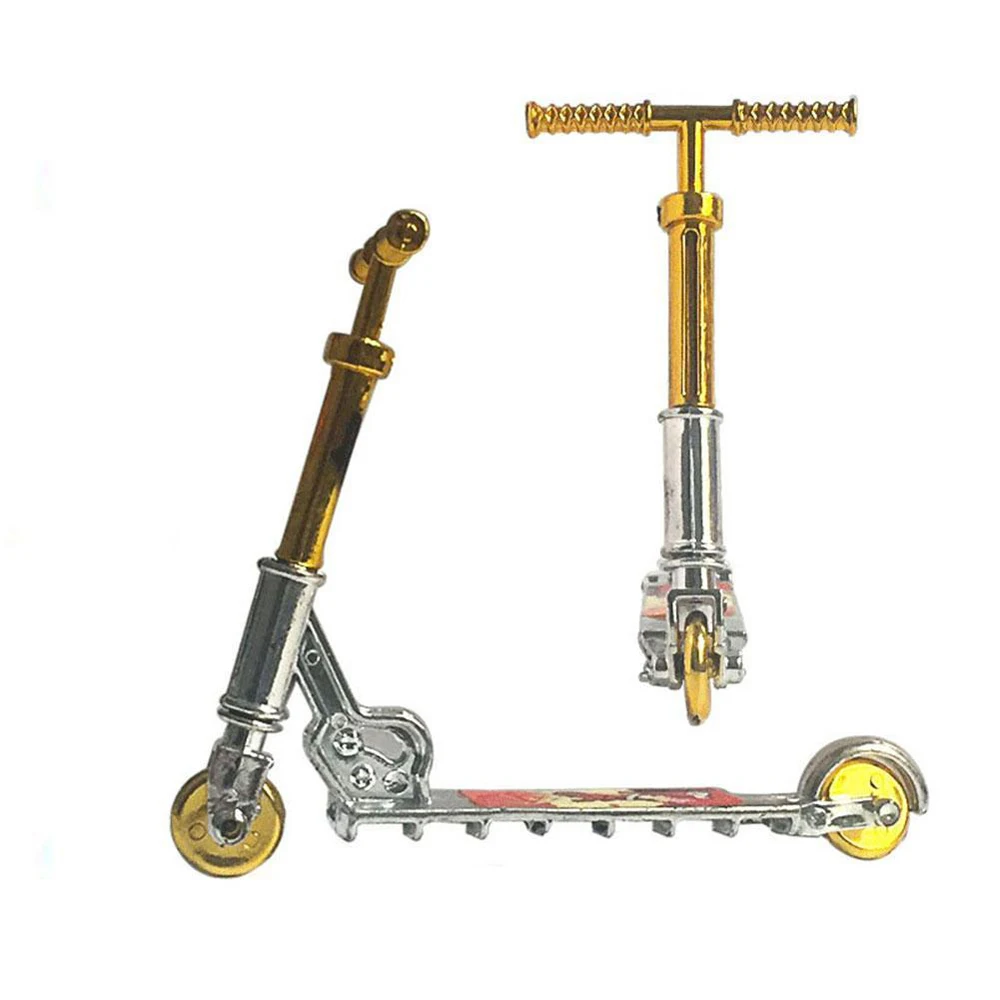 Mini scooter à deux roues en plastique, jouet de simulation, vélo de doigt, planche à roulettes, touche