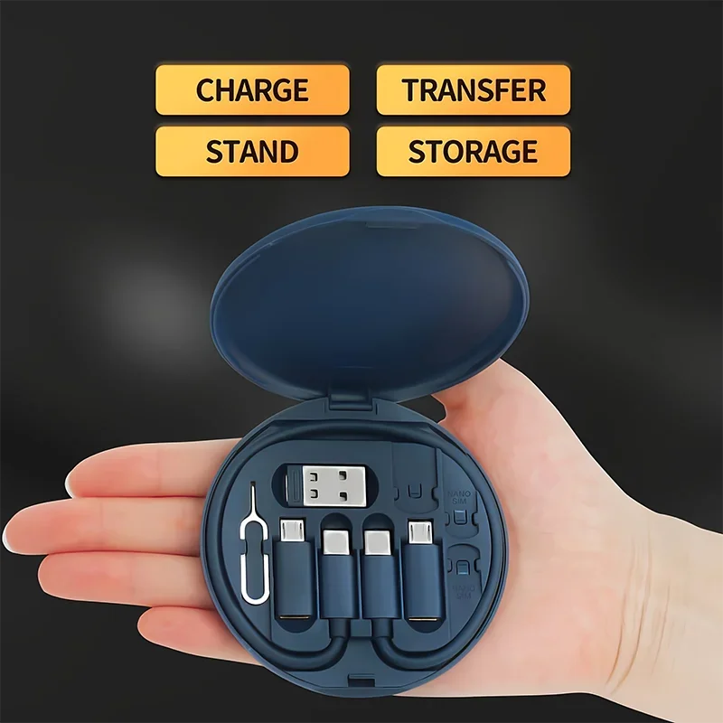 Multi-USB Typ C auf C 60 W Ladeadapterkabel-Kit USB C auf Konvertierung Beleuchtungsset USB A & Typ C auf Micro/Typ C/Beleuchtung