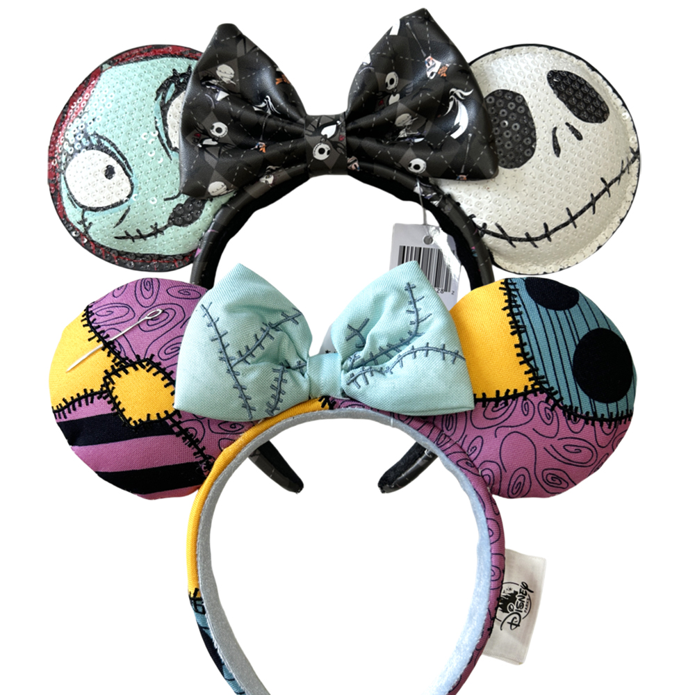 Disney Mickey Mouse Ohren-Stirnband 2025, Loungefly Halloween Fright Night Minnie-Ohr-Kopfbedeckung für Erwachsene und Kinder, Urlaubs-Haarband