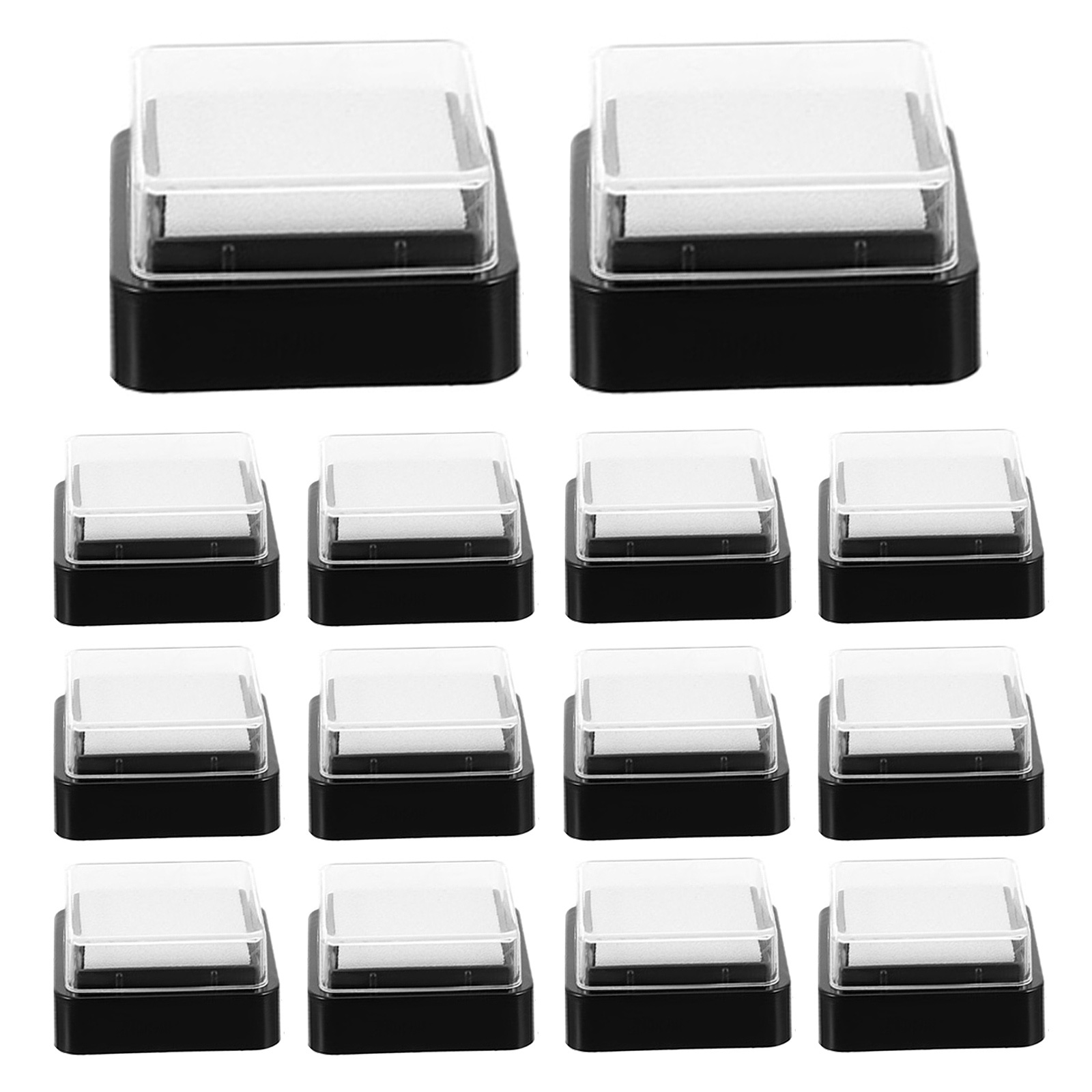 20 stücke Leere Tinte Stempel Pad Platz Diy Handwerk Stempelkissen Für Scrapbooking Stoff Papier Holz Karte, Der Fingerabdruck Kunst Handabdrücke