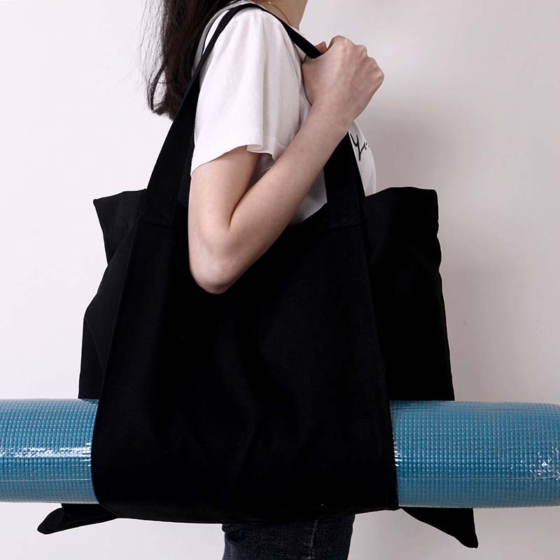 Bolsa duradera para esterilla de yoga de algodón y lona.