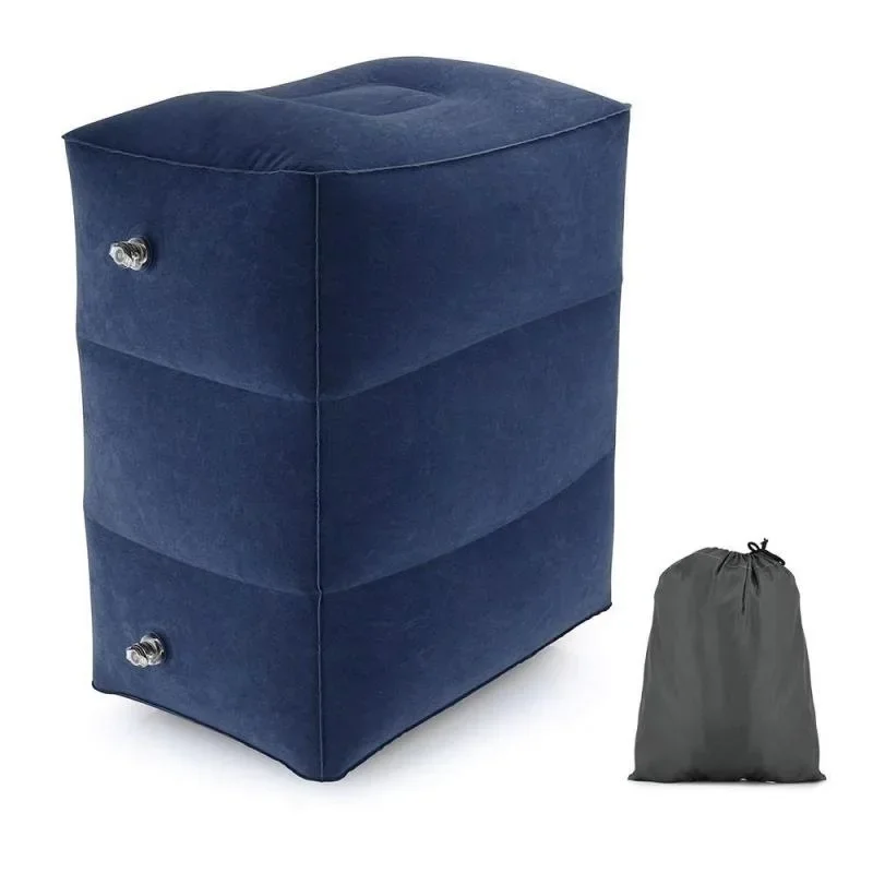 PVC เด็กเที่ยวบิน Sleeping Footrest หมอนพักผ่อนหมอนเครื่องบินรถหมอน Inflatable Travel Foot Rest หมอนเท้า Pad