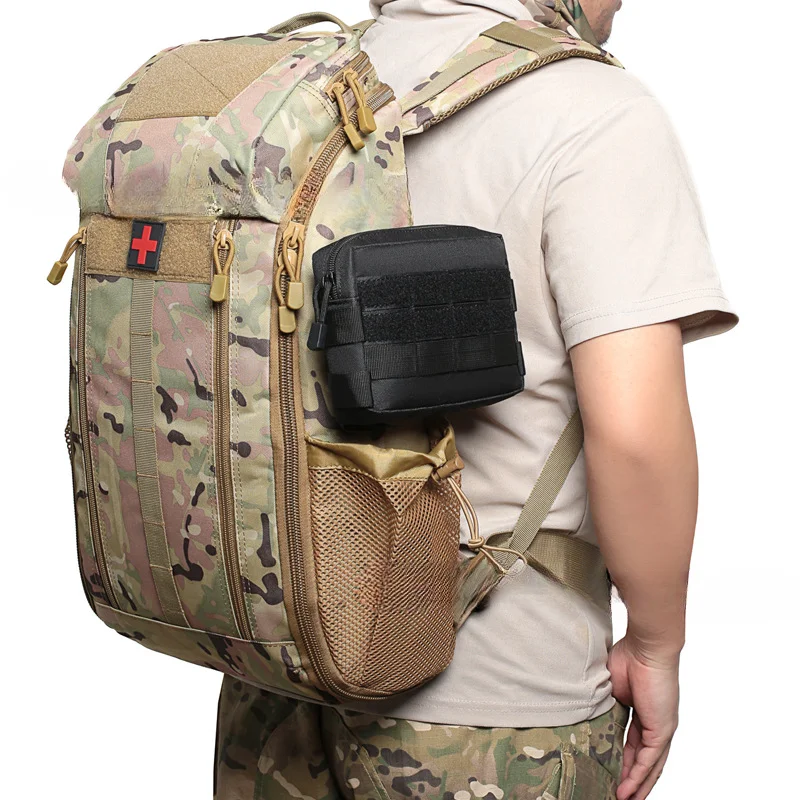 タクティカルポーチ EDC ツール収納キット Molle システム狩猟アクセサリー多機能携帯電話ケースバッグ探検ハイキング