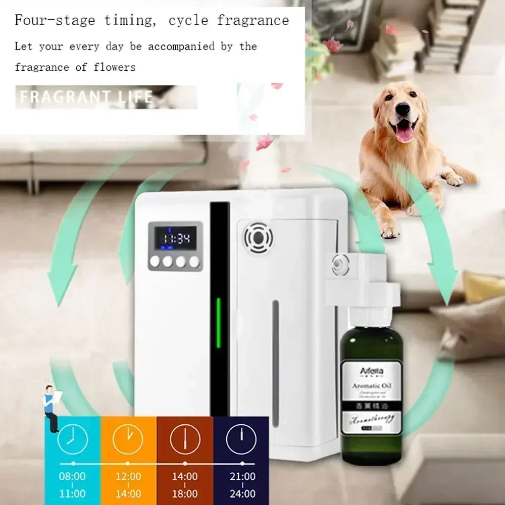 Mùi Hương Máy Hương Thơm Khuếch Tán Treo Tường Khách Sạn 160ML Thơm Khuếch Tán Có Quạt Bên Trong Cho Diện Tích Lớn Hành Lang Khách Sạn Nhà hương Thơm