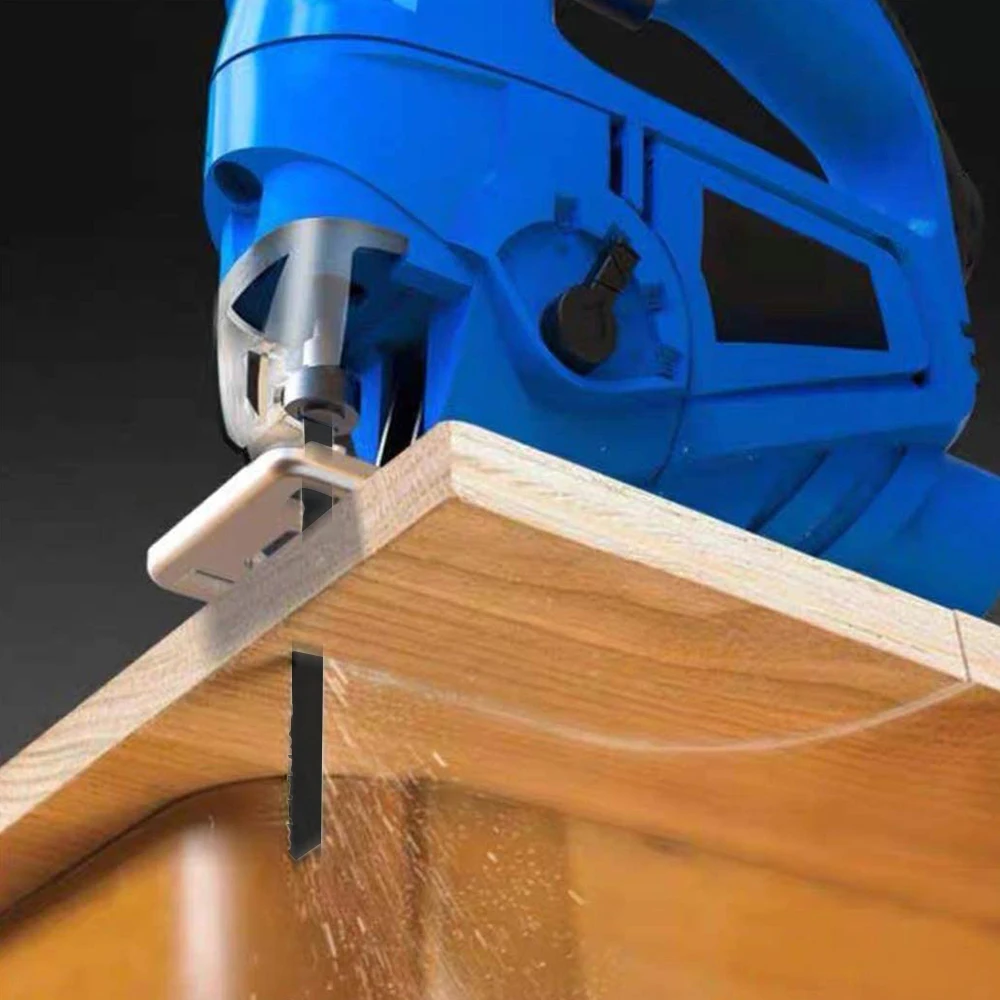 5 ชิ้นจิ๊กซอว์ใบมีด HCS T744D Jig Saw ใบมีดสําหรับตัดอย่างรวดเร็วตัดตรง T - Shank จิ๊กซอว์ใบมีดสําหรับไม้พลาสติก Fast ตัด
