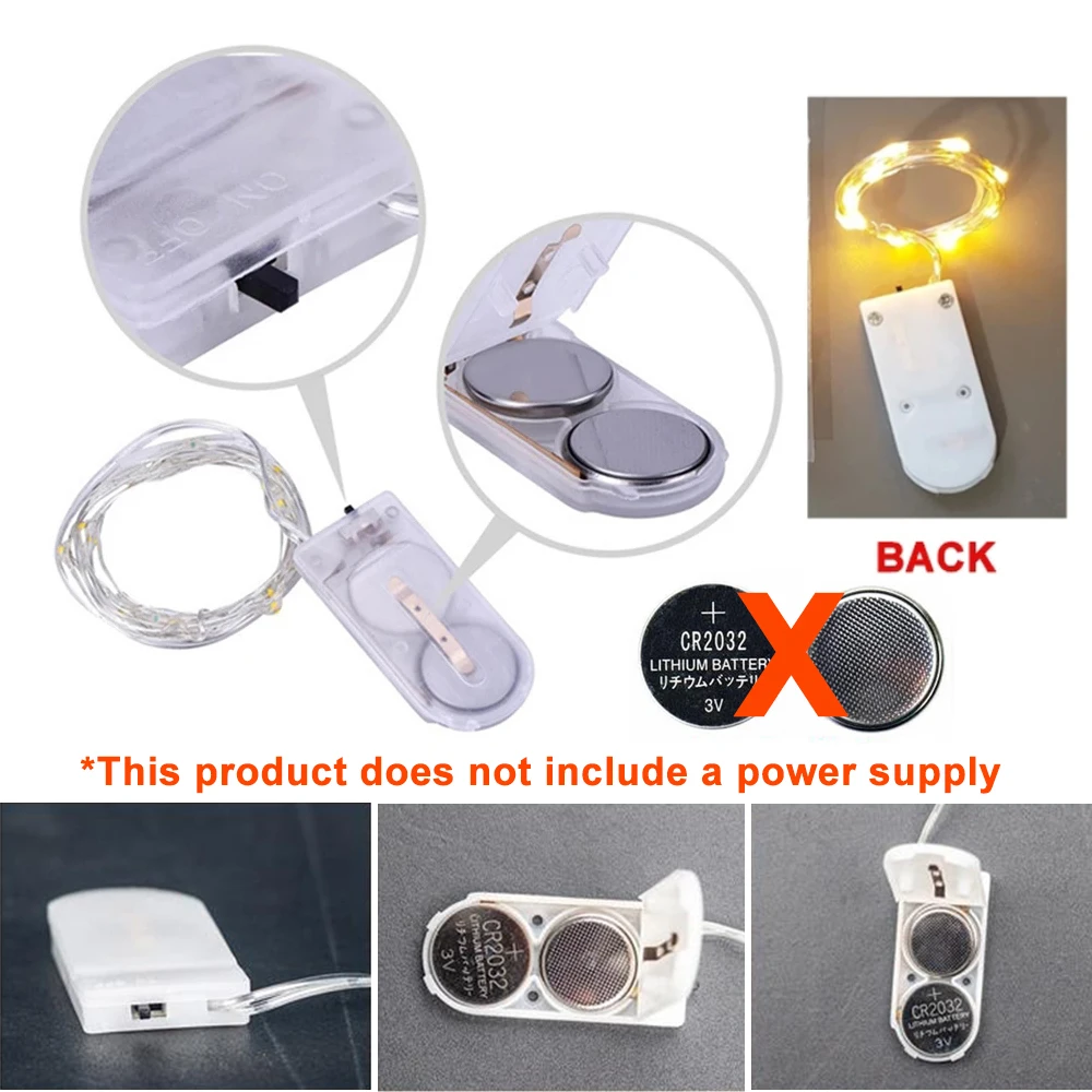 ไฟ LED นางฟ้าจิ๋วไฟคริสมาสต์ยาว1ม. 2ม. 3M 5ม. สายทองแดง lampu tidur หลอดไฟประดับแบบสายกันน้ำสำหรับงานแต่งงานงานปาร์ตี้คริสต์มาสพวงมาลัย