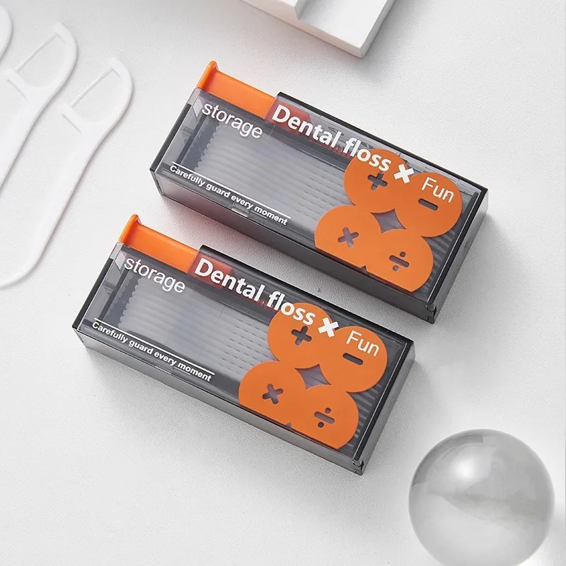 Portable Automatic Floss Box Travel Sets Disposable Floss Stick Carrying Case Toothpick Fine Teeth Dental Floss Зубная Нить