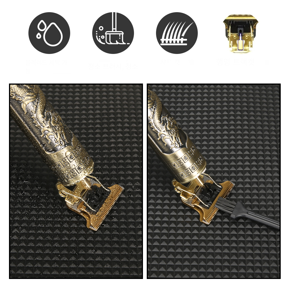 Vintage T9 Elétrica Cordless Máquina De Corte De Cabelo Profissional Barbeiro Trimmer Para Homens Clipper Shaver Beard