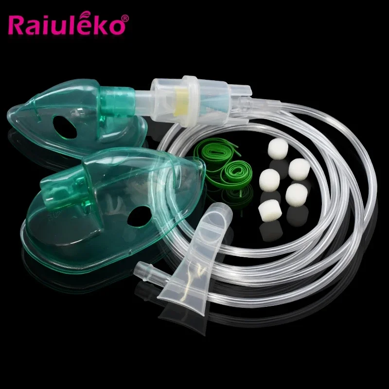Juego de inhalador para niños y adultos, catéter de inhalador de tubo suave, nebulizador, taza, filtros, compresor de aire para el hogar familiar, atomización, cuidado de la salud