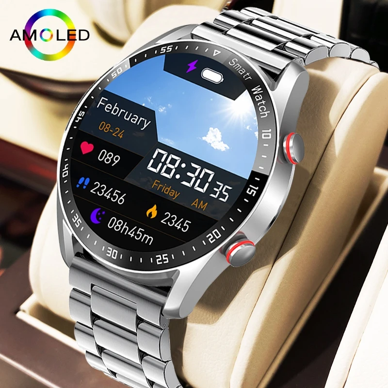ChiBear Nieuwe 1.53 inch Bluetooth Oproep Smart Horloge Mannen Multi-Sport Modus Hartslag Gezondheid Monitoring Waterdichte Zakelijke Smartwatch