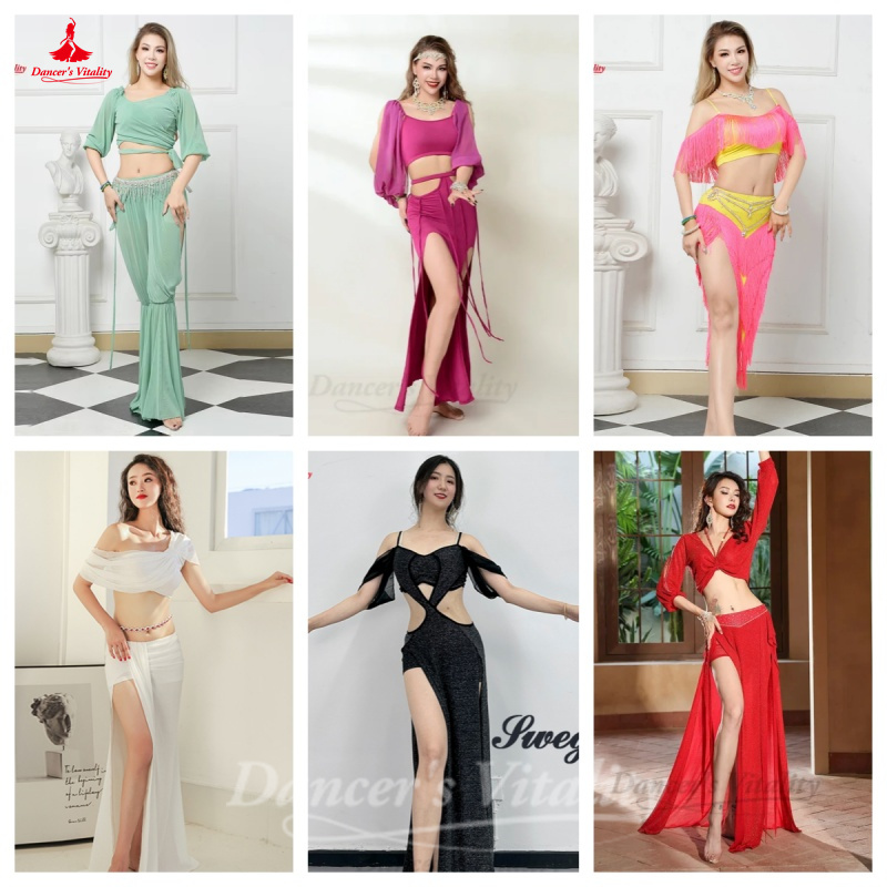 Распродажа: костюм для танца живота, женская элегантная темпераментная тренировочная одежда, тренировочная одежда для танцев, специальные сокращения