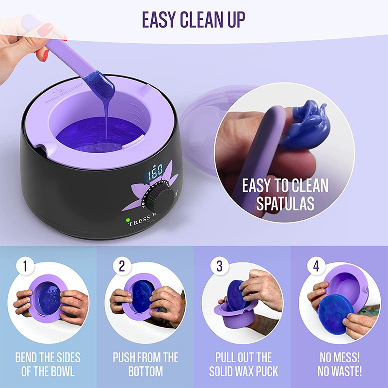 1Pc Beauty Wax Heater Pot​ Melting Bowl ​Reusable Soft Silicone Heat Resistant Inner Accessory For Hair Remover
