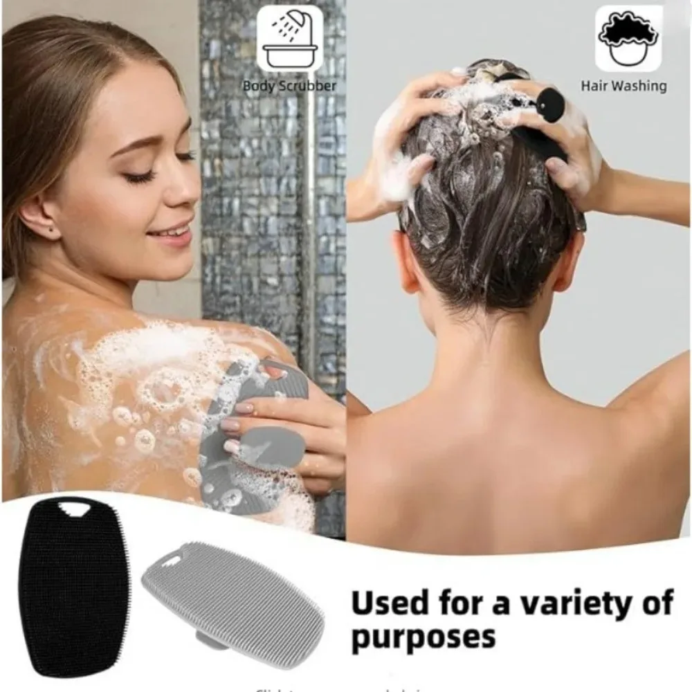 1Pc Weiche Silikon Peeling Pinsel Reiben Zurück Pinsel Körper Reinigung Wäscher Pinsel Dusche Sanfte Massage Bad Pinsel Bad Liefert