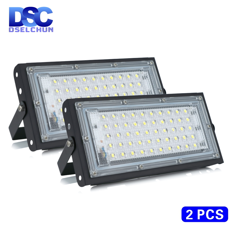2 teile/los 50 W Led Flutlicht AC 220 V 230 V 240 V Outdoor Flutlicht Scheinwerfer IP65 Wasserdichte LED straße Lampe Landschaft Beleuchtung