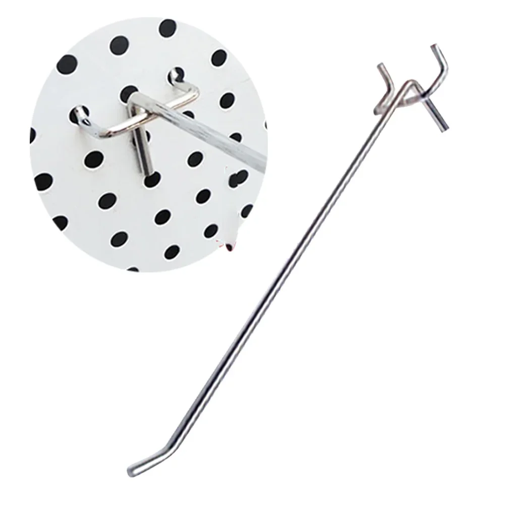 20pcs Wall Mount Home Shelving Accessories Easy Install Hanging Tool Garage Workshop Pegboard Hooks