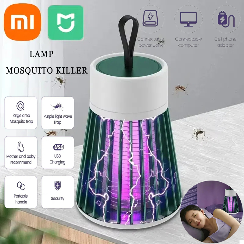 Xiaomi лампа от комаров электрический шок Bug Zapper USB перезаряжаемая ловушка для мух спальня бесшумный репеллент уличная антимоскитная ловушка
