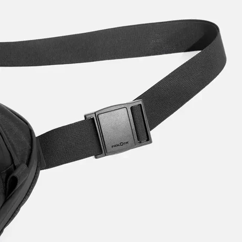 กระเป๋าสะพายคาดลำตัวสำหรับวันเดียวสำหรับทุกเพศวัสดุทำจากไนลอนกันน้ำแฟชั่นได้3เส้นกระเป๋าคาดเอว6L กระเป๋าคาดหน้าอก