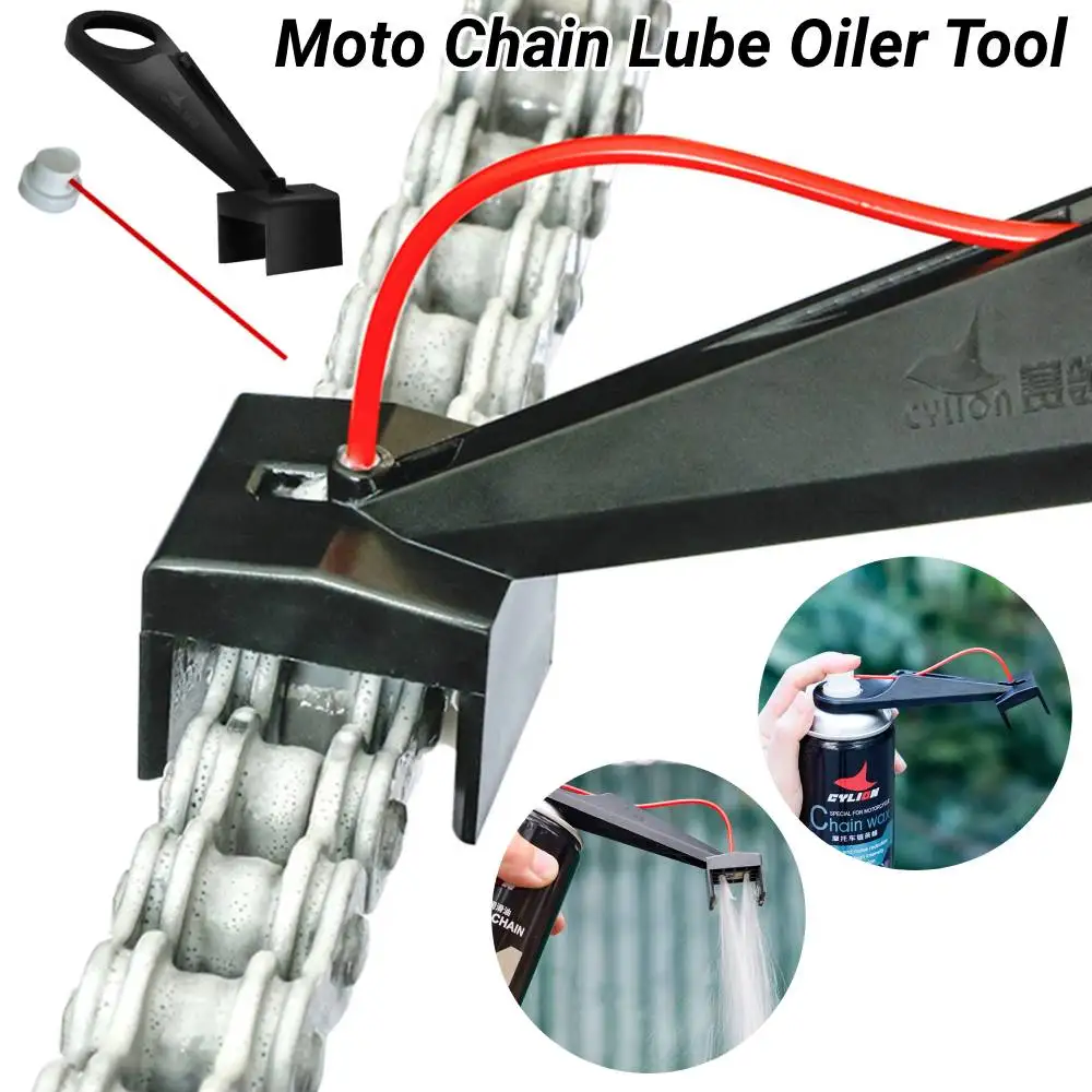 Juego de 1/2/3 engrasador de cadena de motocicleta, engranaje de pulverización, aplicador de lubricante de cadena de motocicleta sin desorden, limpiador de cadenas de Moto, herramienta de mantenimiento