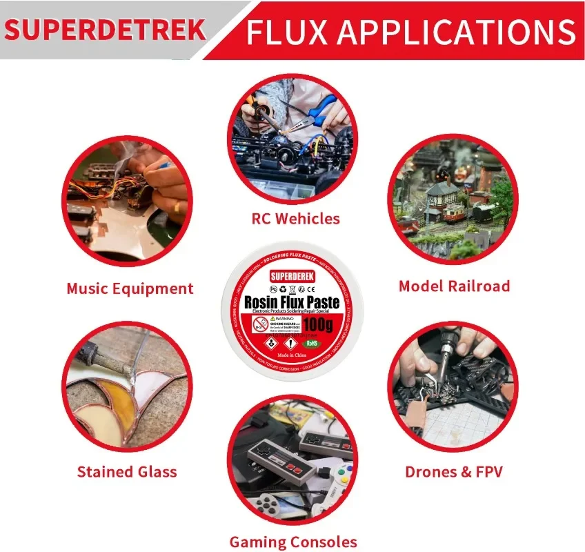 Fluxo de solda sem chumbo, pasta de solda de estanho, fluxo de solda para reparo de placa de telefone, reparo de solda elétrica