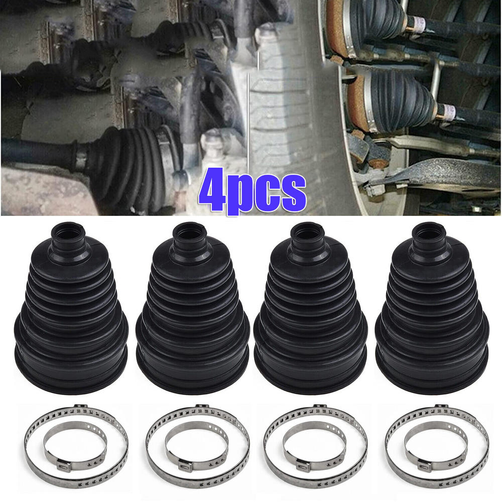 4pcs Universal Silicone CV Constant-velocity Dust Cover Joint Boot Drive Shaft Universal Strong Elasticity Cars Tools