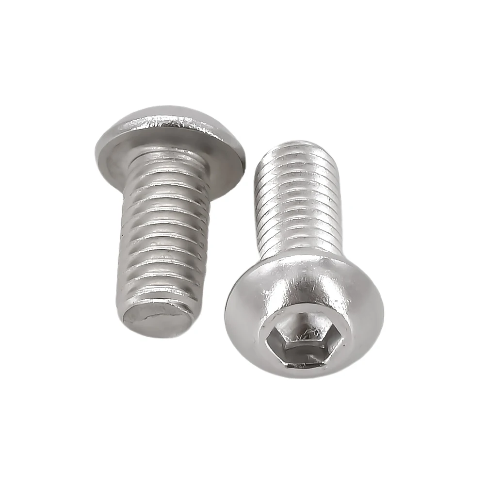 Tornillo hexagonal de acero inoxidable 304, pernos Allen con casquillo hexagonal ISO7380, tornillos roscados de máquina de Metal M2 M2.5 M3 M4 M5 M6 M8 M10 M12