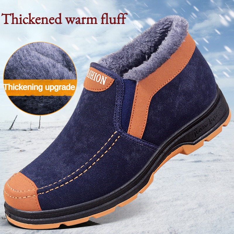 2023 neue männer Baumwolle Schuhe Winter Mode Schuhe männer Schnee Stiefel Plüsch Verdickt Bequeme und Warme Wanderschuhe stiefel männer