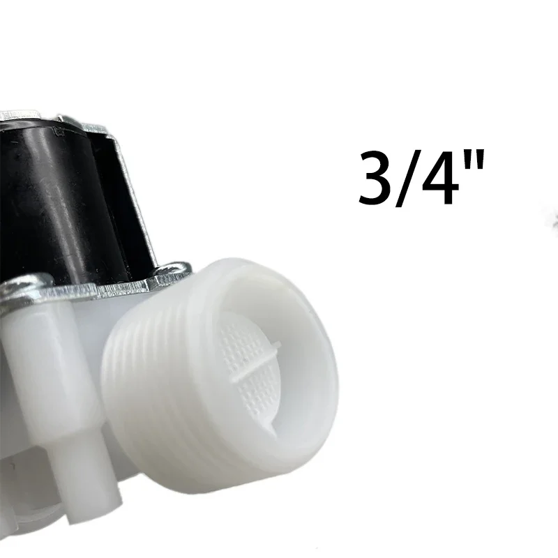 Válvula solenóide de rosca macho de 1/2 "3/4" ac 220v dc 12v 24v interruptor controlador de válvula de controle de água normalmente fechado normalmente aberto