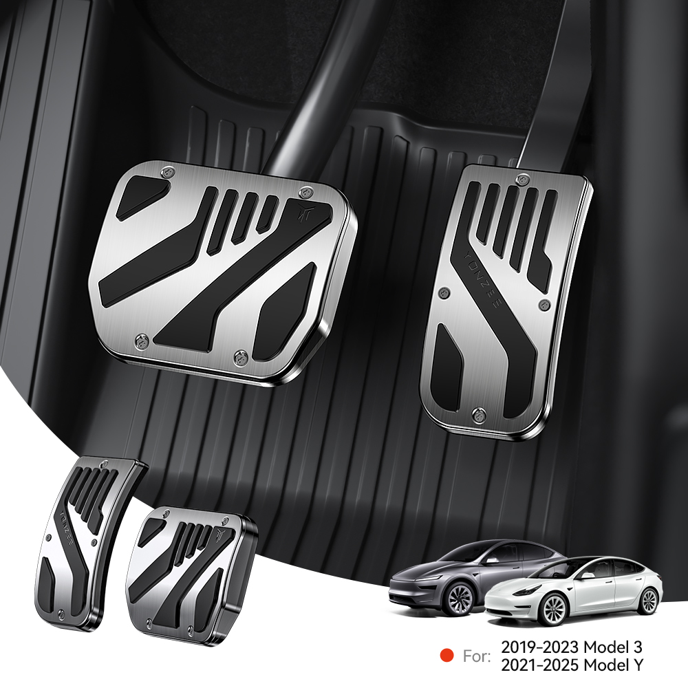 YZ для Tesla Model 3 Y Highland Juniper 2017-25, педаль из алюминиевого сплава, педаль акселератора, гальма, гальма, крышка педали