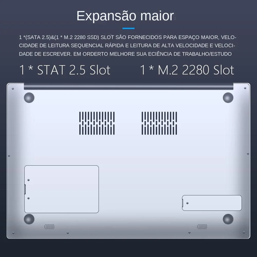 CARBAYTA-PC Notebook Portátil, 15.6 Polegada Tela IPS, 16GB de RAM, Intel 11th Celeron N5095, Netbook, Windows 10, 11 Pro, Escritório