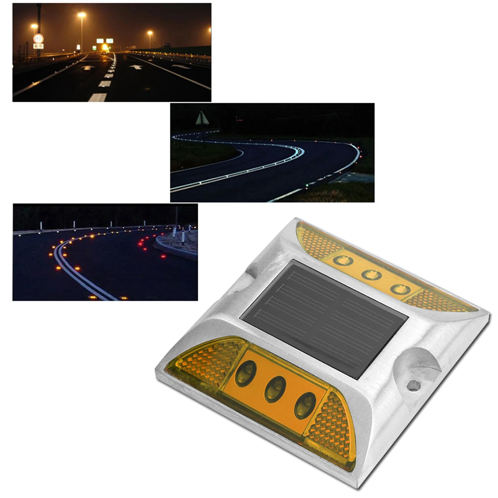 Luci di ingombro a terra a energia solare a LED lampada a punta per autostrada stradale impermeabile per esterni