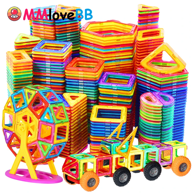 Magneten Speelgoed voor kinderen Big Size Plus Magnetische blokken voor kinderen Designer Constructor Set Speelgoed voor jongens Bouwstenen